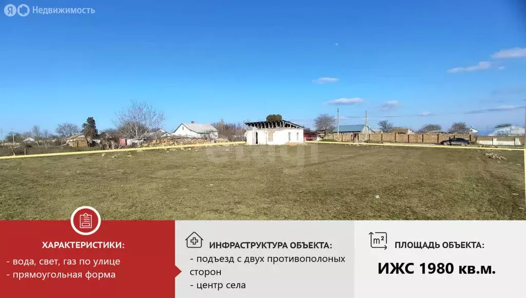 Участок в Сакский район, Митяевское сельское поселение, село Листовое, ... - Фото 1