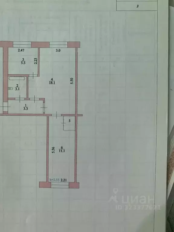 2-к кв. Волгоградская область, Фролово Фроловская ул., 12 (42.2 м) - Фото 1