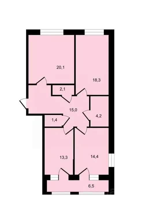 4-к кв. Москва 6-я Радиальная ул., 7/1к1 (111.9 м) - Фото 2