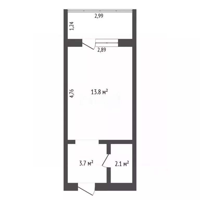 Студия Амурская область, Благовещенск ул. 50 лет Октября, 108/4 (20.7 ... - Фото 1