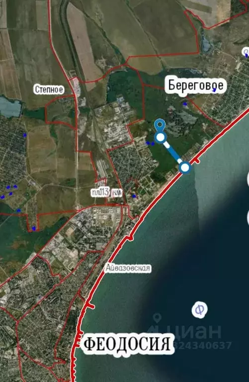 Участок в Крым, Феодосия ул. Казантипская (10.0 сот.) - Фото 1