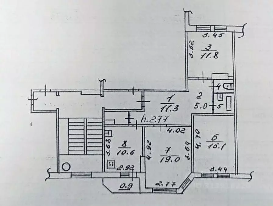 3-к кв. Псковская область, Псков Юбилейная ул., 36А (80.0 м) - Фото 0