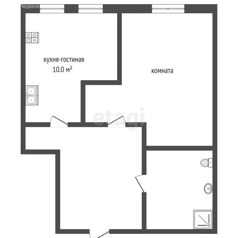 1-комнатная квартира: Сириус, Цветочная улица, 44/2 (30 м) - Фото 0
