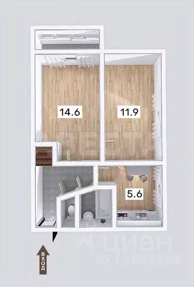 2-к кв. Омская область, Омск Привокзальный мкр, ул. Артема Избышева, ... - Фото 2