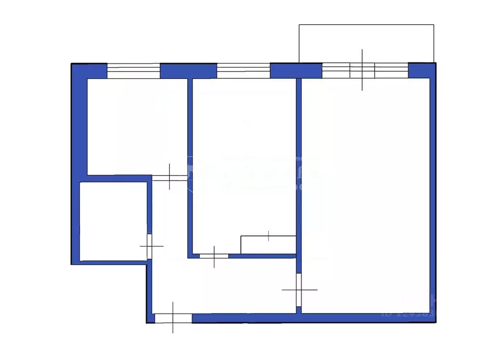 2-к кв. Кемеровская область, Кемерово ул. 50 лет Октября, 6 (44.0 м) - Фото 2