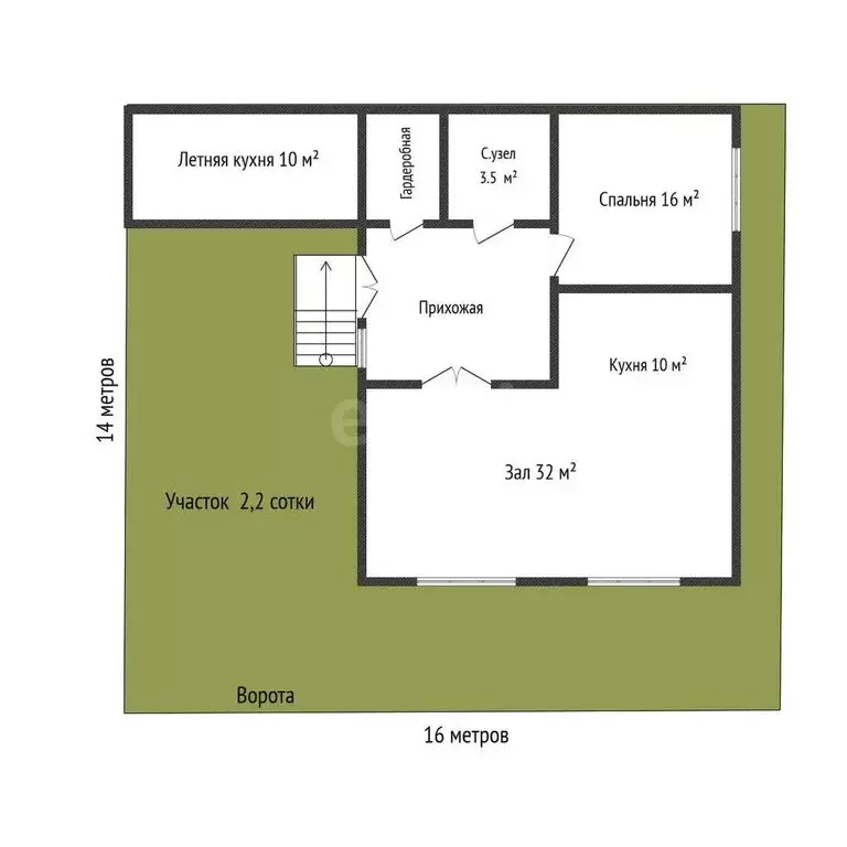 Дом в Махачкала, 2-я Водопадная улица (80 м) - Фото 1