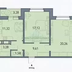 Продаётся 2-к квартира, 64.8 м - Фото 1