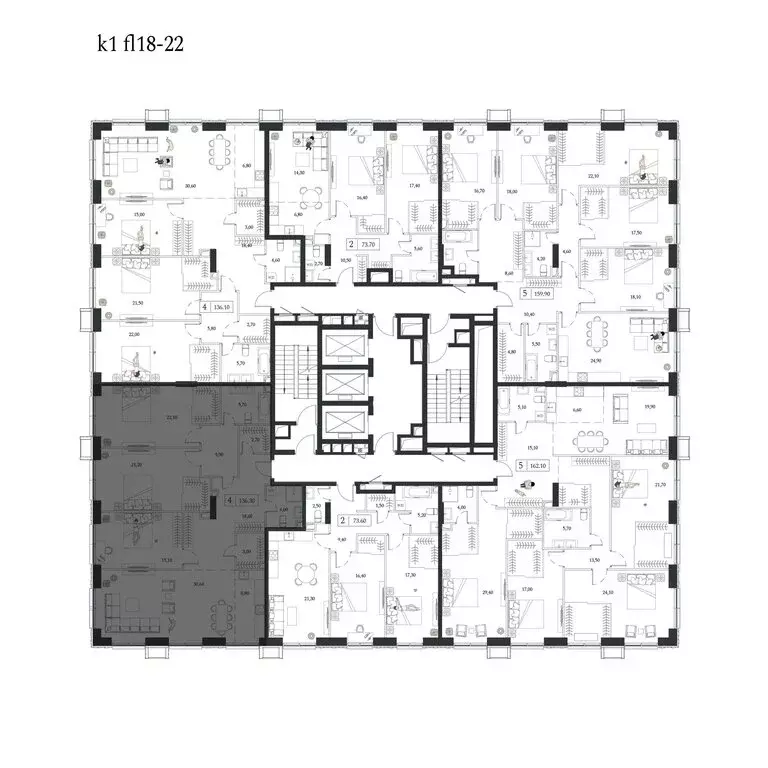 4-комнатная квартира: Москва, проспект Андропова, 9/1 (136.2 м) - Фото 2