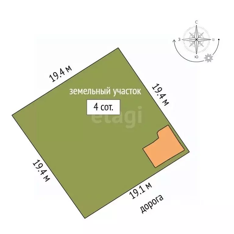 Участок в Марий Эл, Йошкар-Ола Коммунальник СНТ, 13/32 (4.0 сот.) - Фото 0