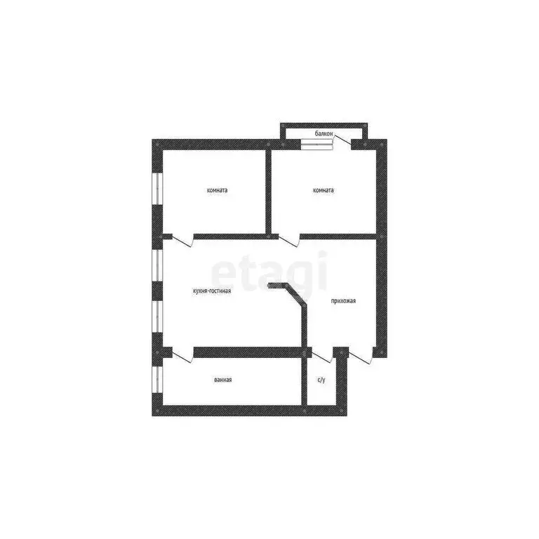 3-комнатная квартира: Верхняя Салда, улица Уральских Рабочих, 2 (60.8 ... - Фото 0