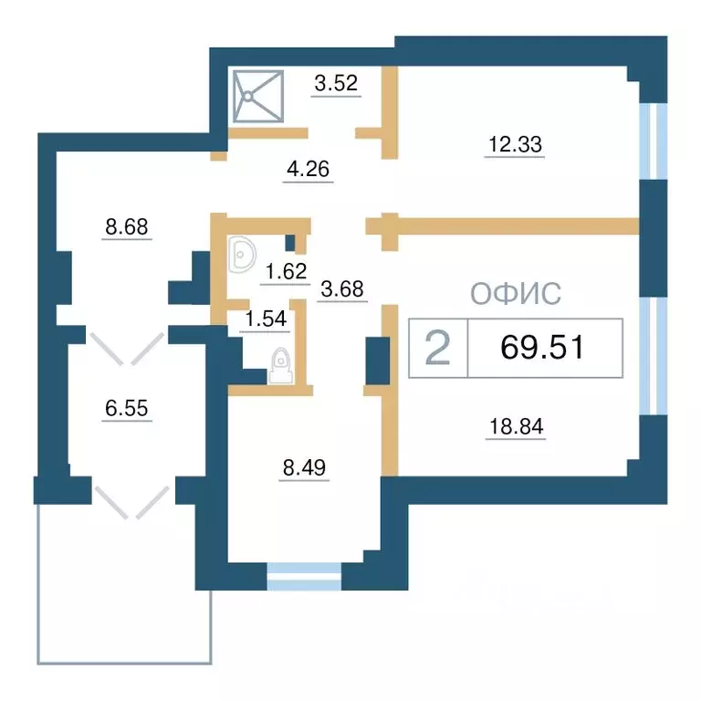 Офис в Красноярский край, Красноярск Нанжуль-Солнечный мкр, ул. ... - Фото 1
