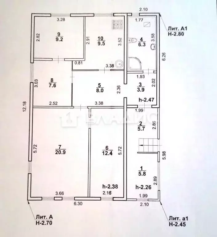 Дом в Башкортостан, Стерлитамак ул. Халтурина, 167 (89 м) - Фото 1