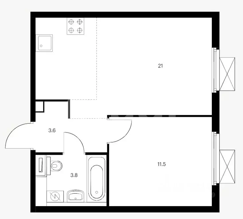 Дом в Белгородская область, Белгород ул. Никиты Лихарева, 24 (65 м) - Фото 1