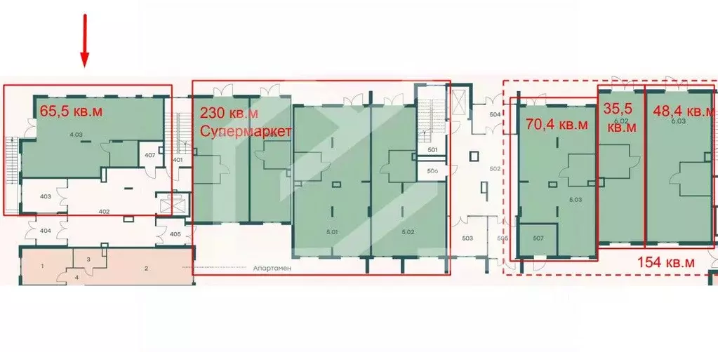 Торговая площадь в Московская область, Одинцовский городской округ, с. ... - Фото 2
