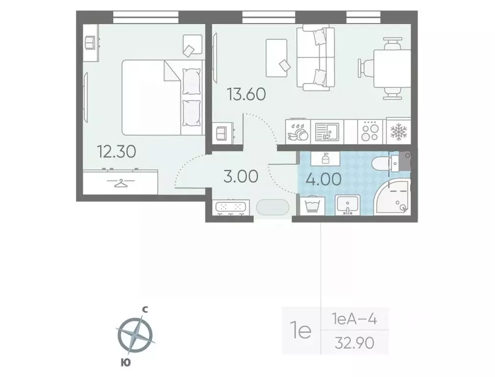 1-к кв. Ленинградская область, Всеволожское городское поселение, пос. ... - Фото 1