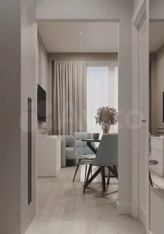 Апартаменты-студия, 43,5 м, 5/8 эт. - Фото 1