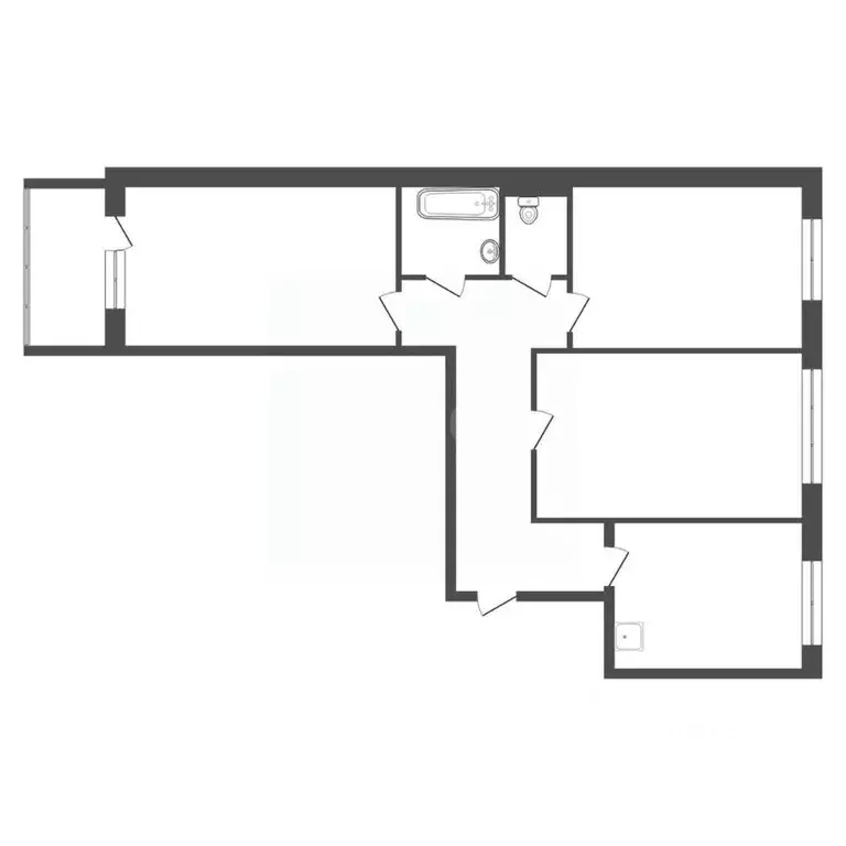 3-к кв. Красноярский край, Красноярск просп. Машиностроителей, 9 (65.0 ... - Фото 2