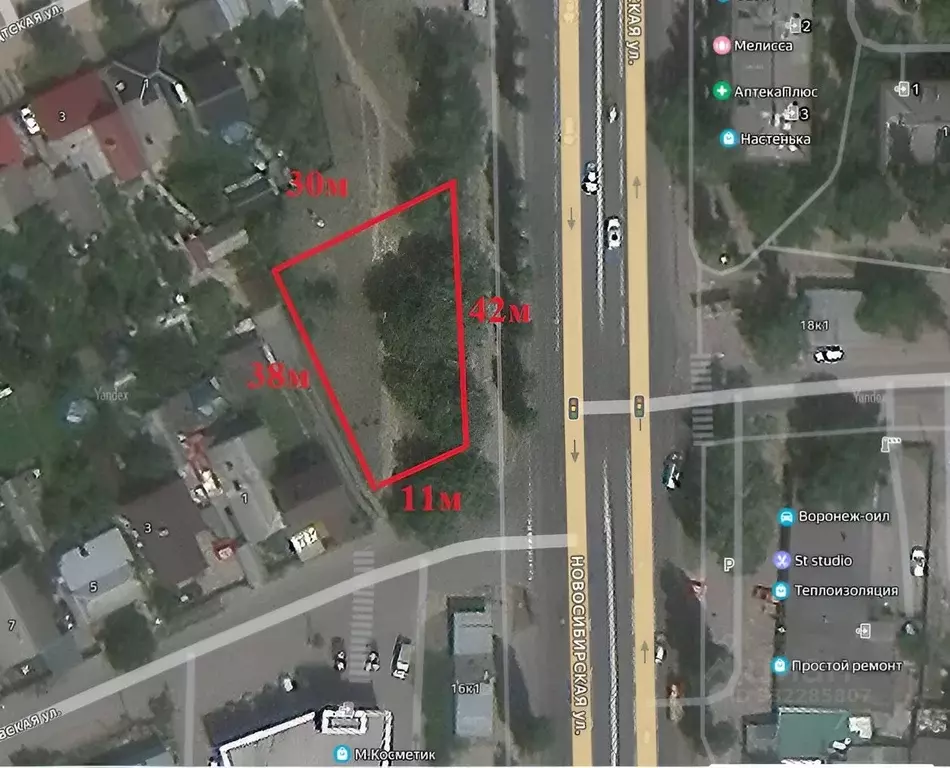 Участок в Воронежская область, Воронеж Варшавская ул., 1 (8.0 сот.) - Фото 2