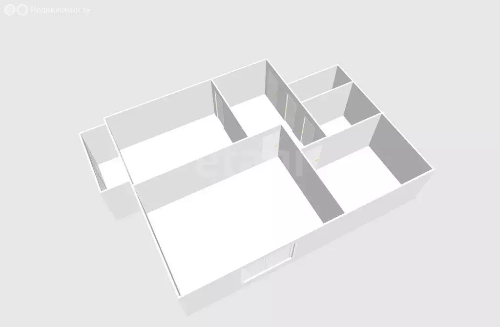 2-комнатная квартира: Анива, улица Кирова, 25 (39.6 м) - Фото 1