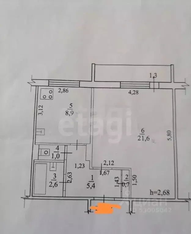 1-к кв. Забайкальский край, Чита ул. Красной Звезды, 24 (40.5 м) - Фото 2