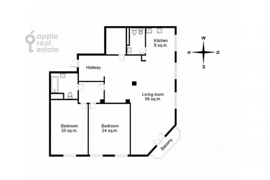 3-к кв. Москва ул. Остоженка, 25 (150.0 м) - Фото 2