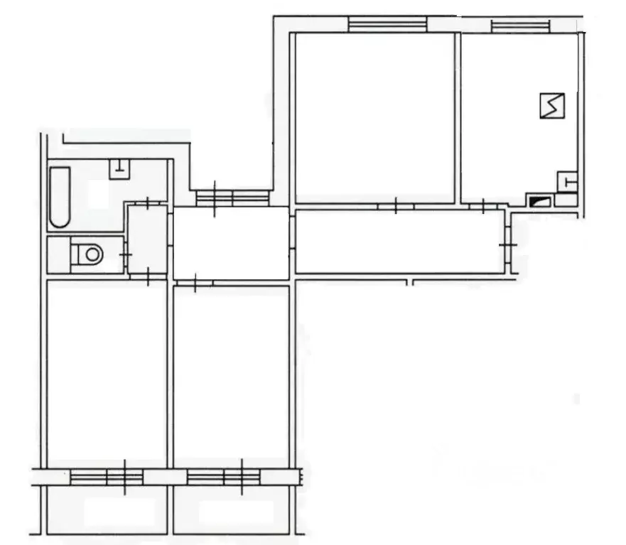 3-к кв. Москва Старобитцевская ул., 21К2 (74.3 м) - Фото 2