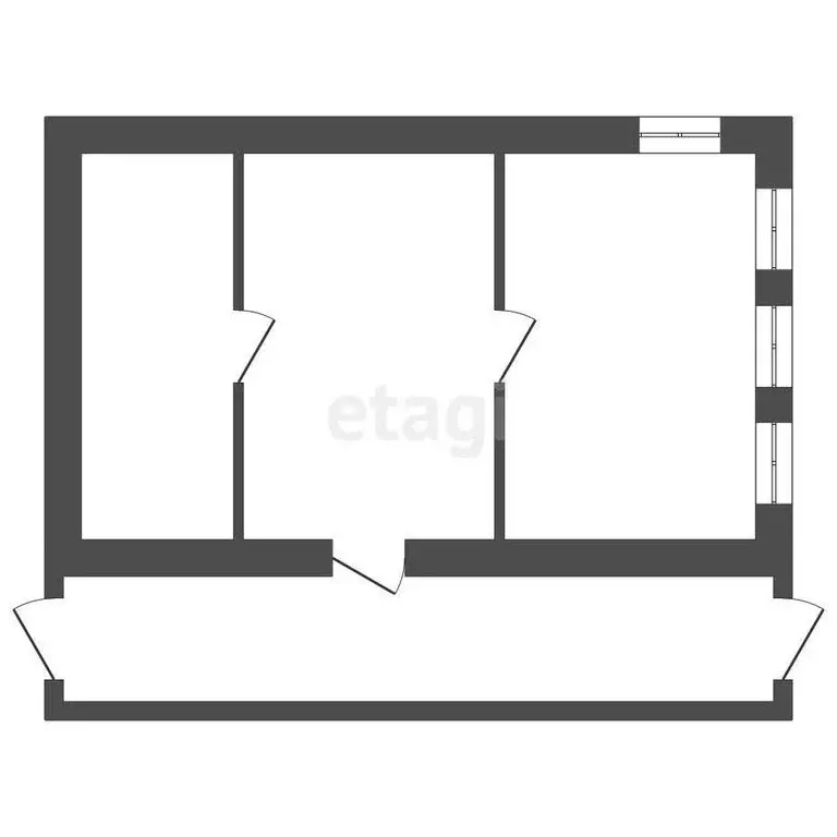 Дом в деревня Прудищи, Заречная улица (45 м) - Фото 0