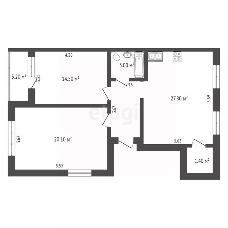 Таунхаус в Тюменская область, Тюмень Антипино мкр, ул. Буденного (76 ... - Фото 2