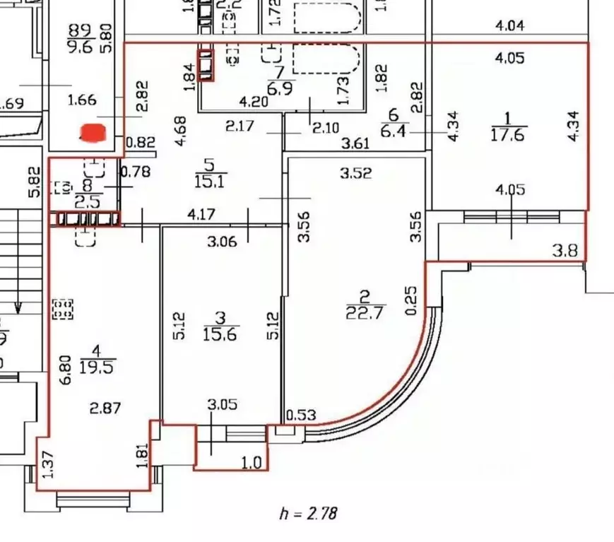 3-к кв. Санкт-Петербург Московский просп., 183-185Ак7 (106.3 м) - Фото 2