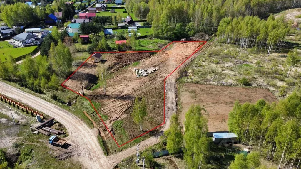 Участок в Тверская область, Кимрский муниципальный округ, д. Скулино  ... - Фото 1