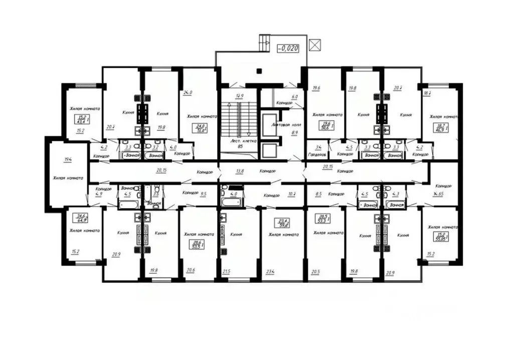1-к кв. Ставропольский край, Ессентуки  (53.3 м) - Фото 2