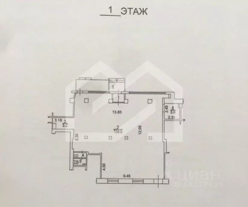 Помещение свободного назначения в Москва Лобненская ул., 4 (166 м) - Фото 2