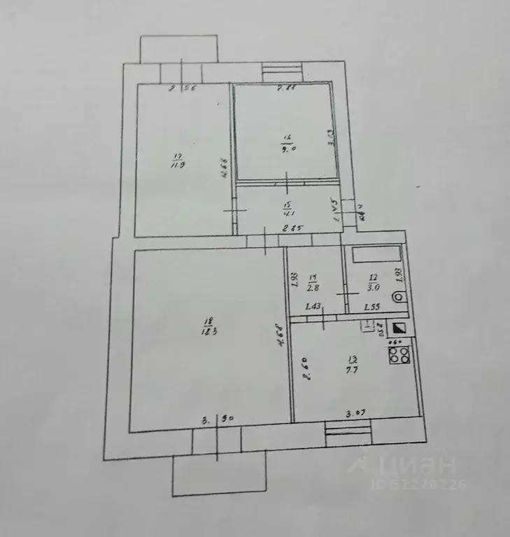 3-к кв. Кировская область, Киров Октябрьский просп., 35 (56.8 м) - Фото 2