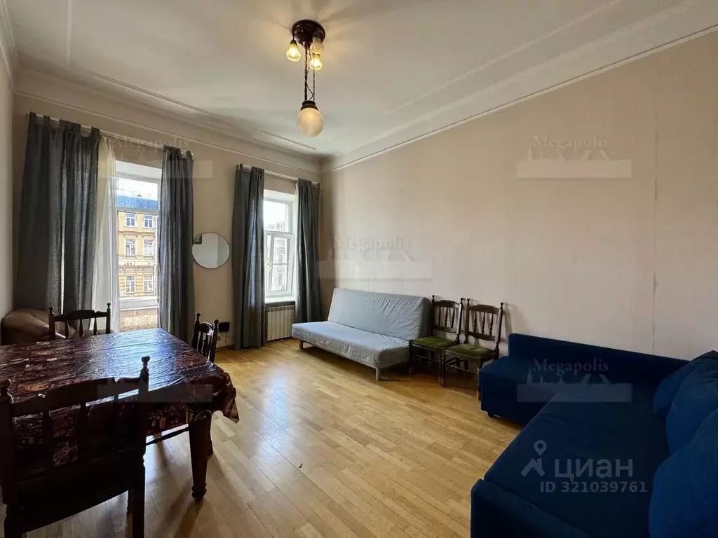 3-к кв. Санкт-Петербург Малая Конюшенная ул., 10 (77.0 м) - Фото 0