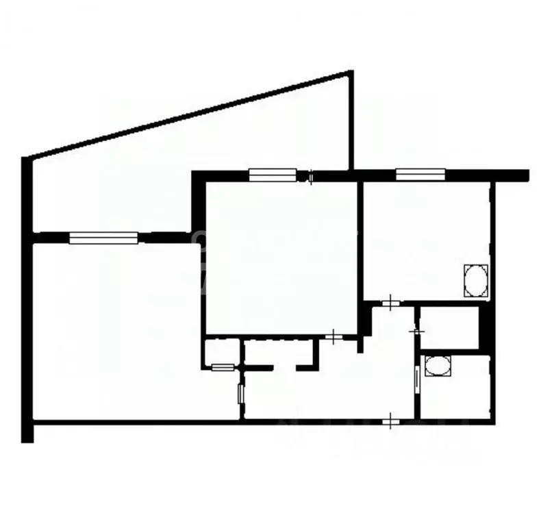 2-к кв. Омская область, Омск ул. Дианова, 17 (51.6 м) - Фото 1