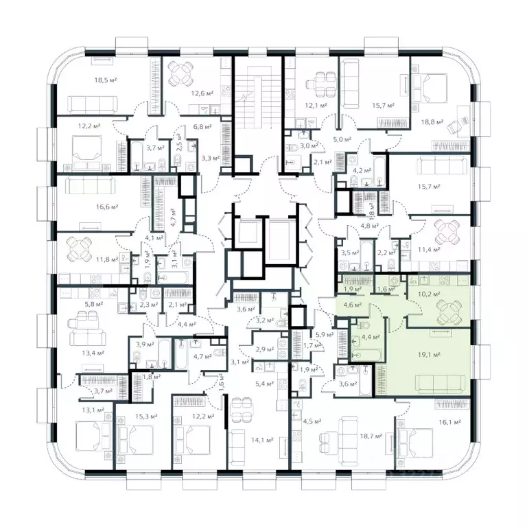 1-к кв. Приморский край, Владивосток Дом на Востоке жилой комплекс, ... - Фото 2