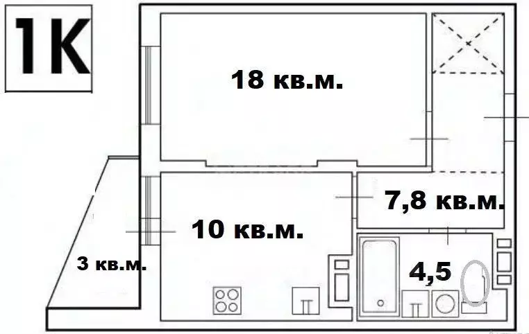 1-к кв. Новосибирская область, Новосибирск ул. Авиастроителей, 17 ... - Фото 0