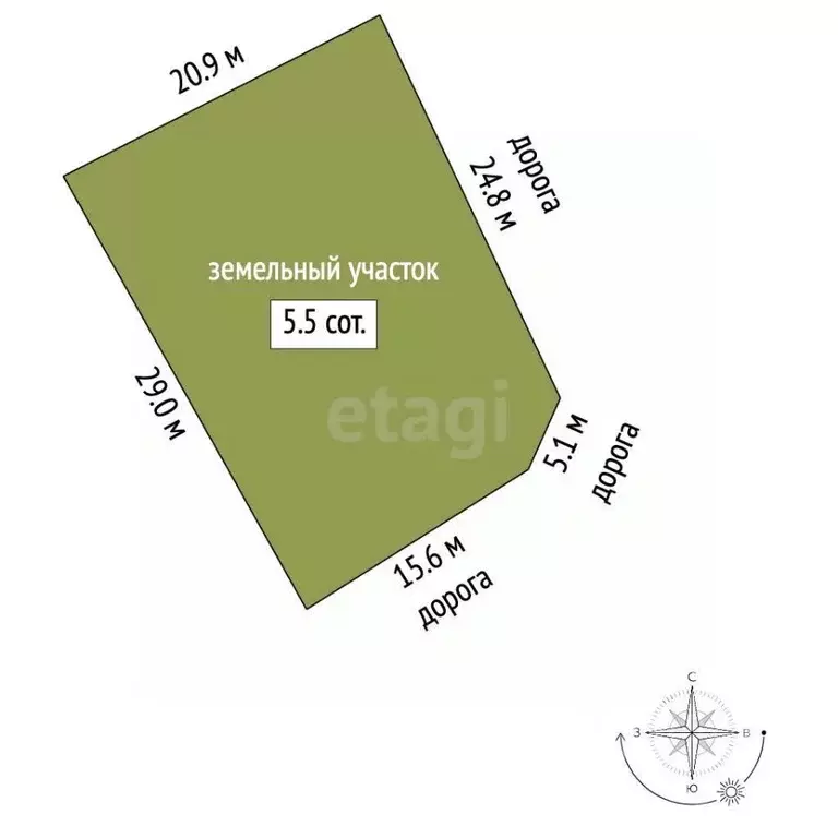 Участок в Омская область, Омск Изыскатель СНТ, 304 (5.45 сот.) - Фото 1