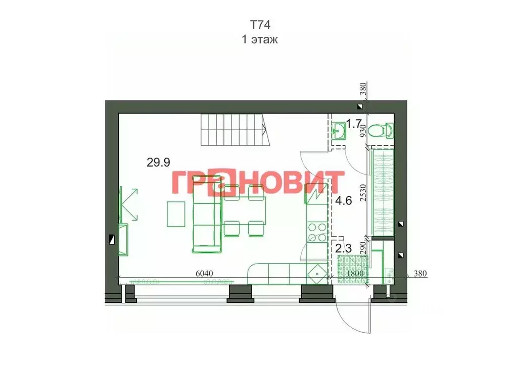 Таунхаус в Новосибирская область, Новосибирский район, Станционный ... - Фото 1