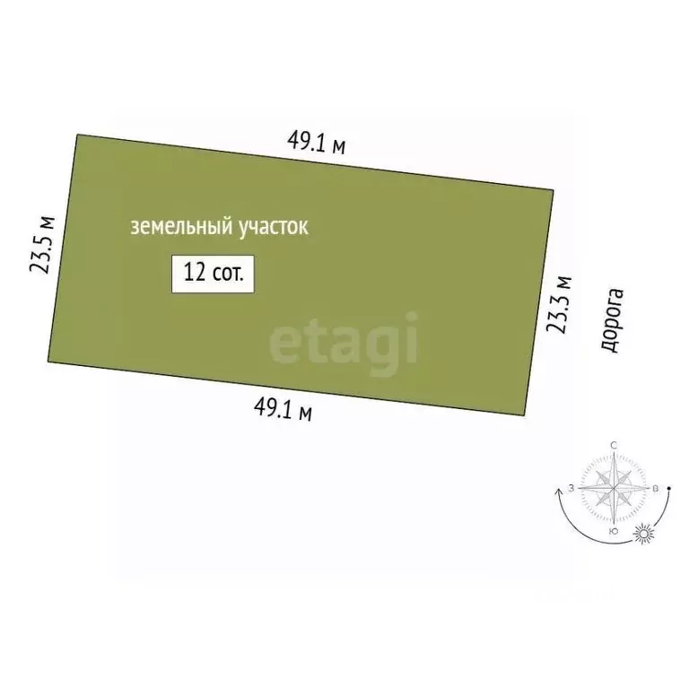 Участок в Тюменская область, Тюменский муниципальный округ, д. Елань ... - Фото 1