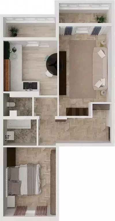2-к. квартира, 61,6 м, 8/8 эт. - Фото 1