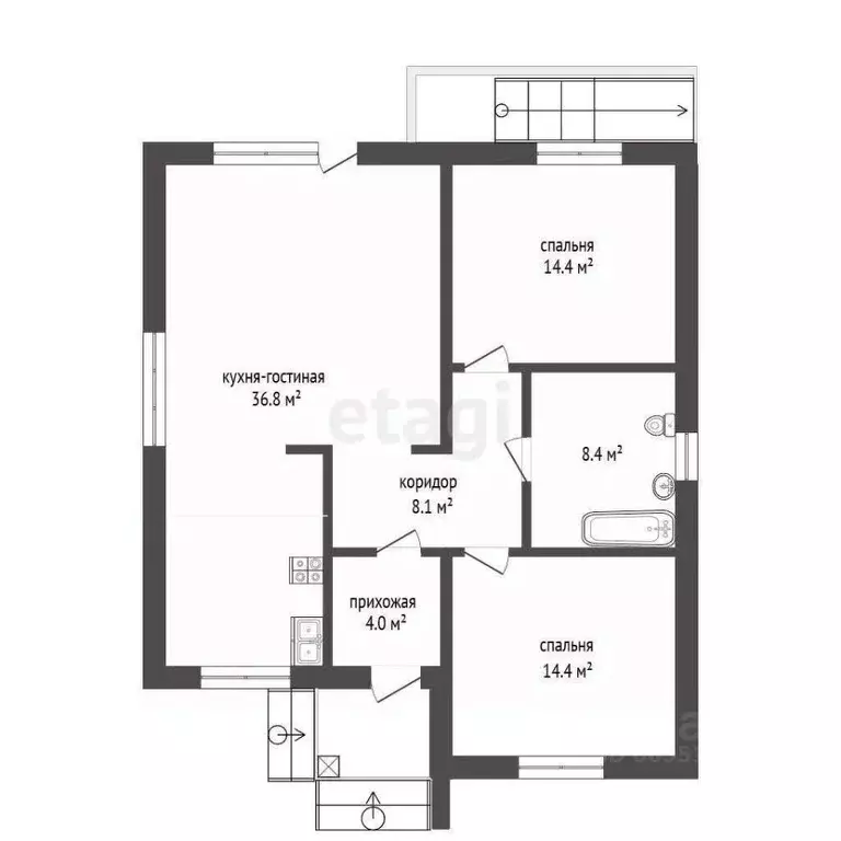 Дом в Ставропольский край, Ессентуки ул. Казачья (110 м) - Фото 2