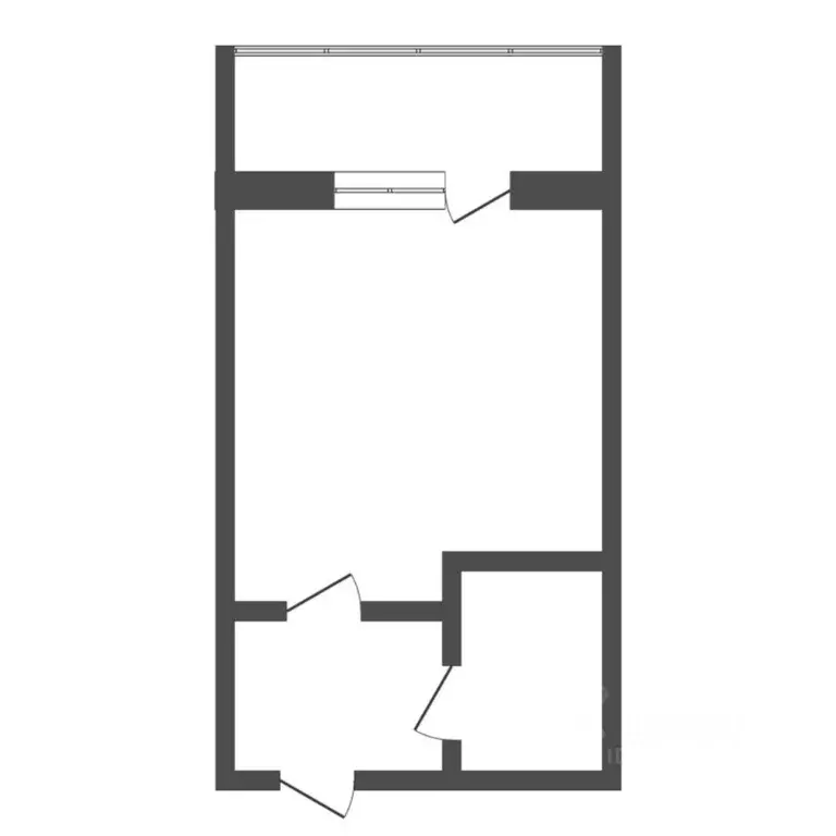 Студия Тюменская область, Тюмень ул. Тимофея Чаркова, 79 (28.2 м) - Фото 2