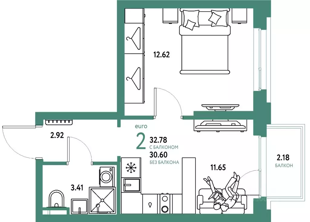 2-к кв. Свердловская область, Екатеринбург муниципальное образование, ... - Фото 1