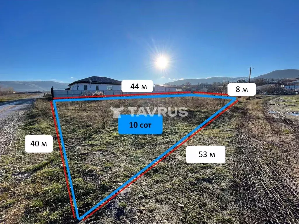 Участок в Крым, Симферопольский район, Добровское с/пос, с. Заречное ... - Фото 2