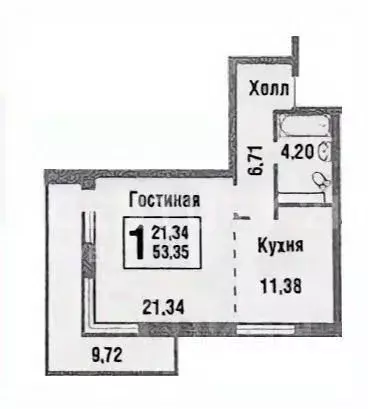 1-к кв. Москва ул. Татьянин Парк, 14к2 (44.0 м) - Фото 1