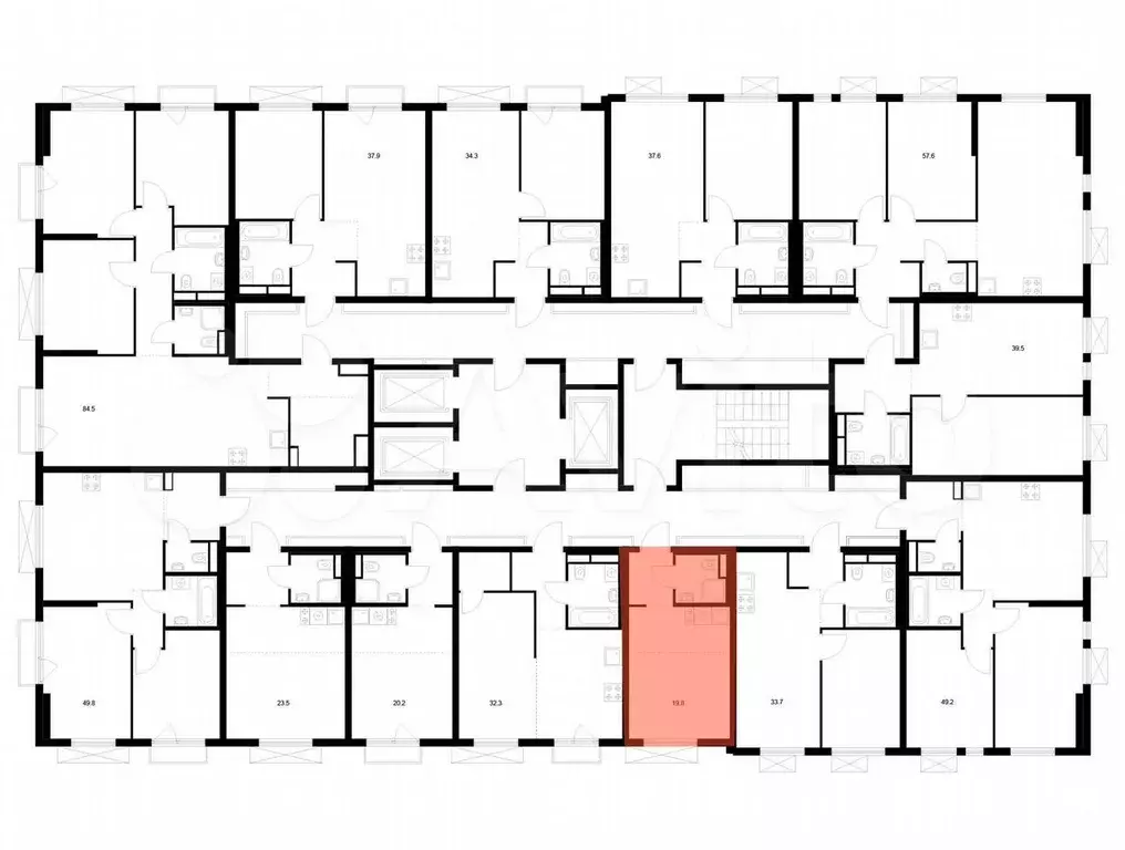 Квартира-студия, 19,8 м, 2/24 эт. - Фото 1