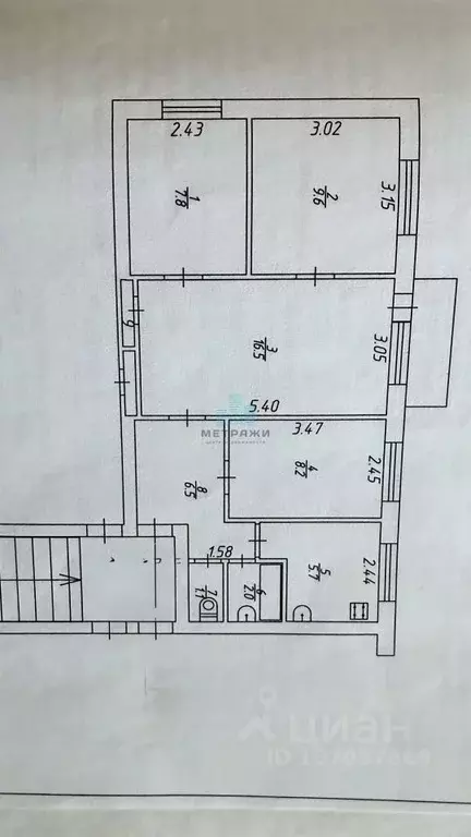 4-к кв. Калужская область, Киров Пролетарская ул., 27А (57.9 м) - Фото 2