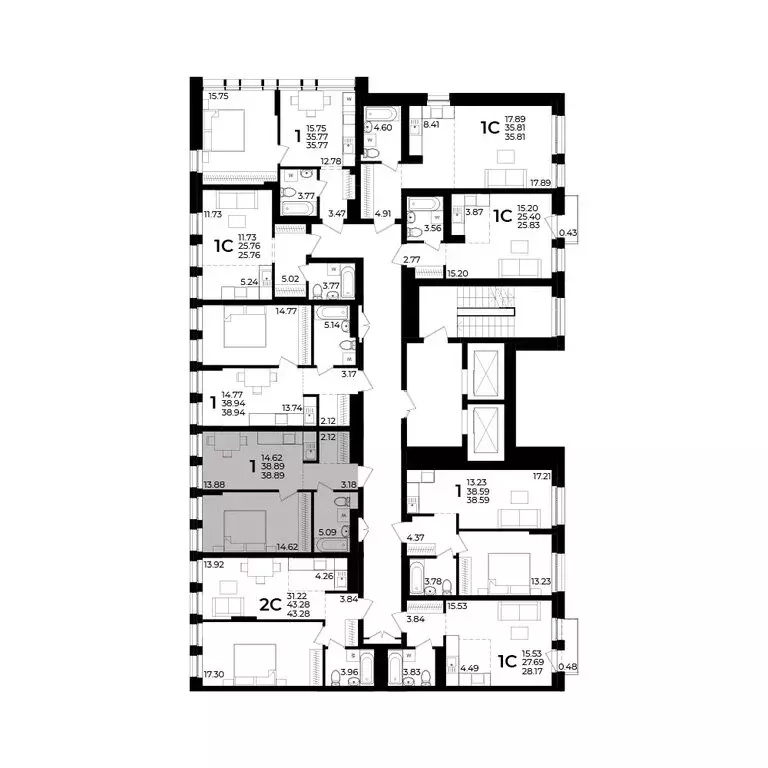 1-комнатная квартира: Уфа, бульвар Ибрагимова, 90/2 (38.89 м) - Фото 1