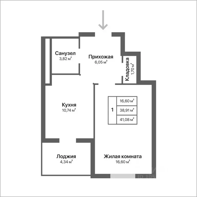 1-к кв. Калужская область, Калуга ул. Серафима Туликова, 4 (41.41 м) - Фото 0